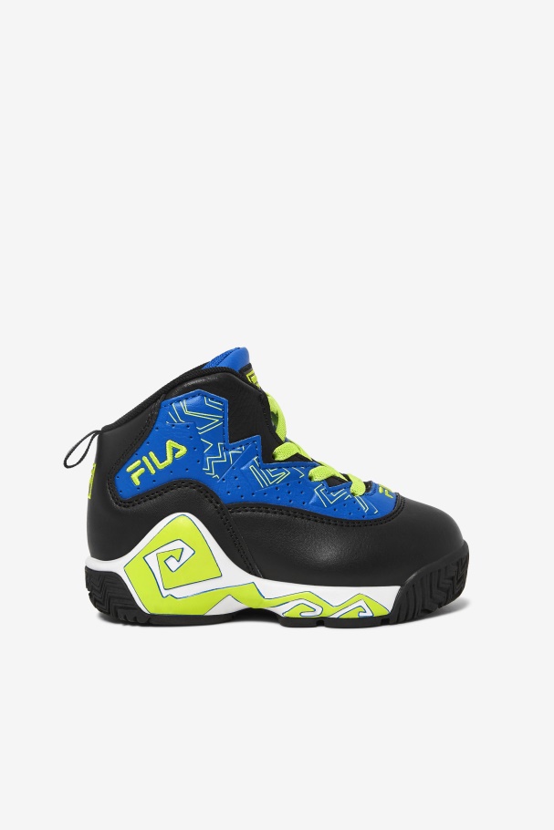 Fila UK Blue/Black/Lime Punch Toddler's MB