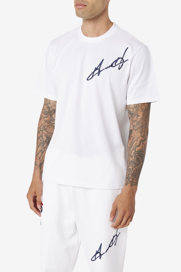 White Grant Hill Cormac Tee Fila UK
