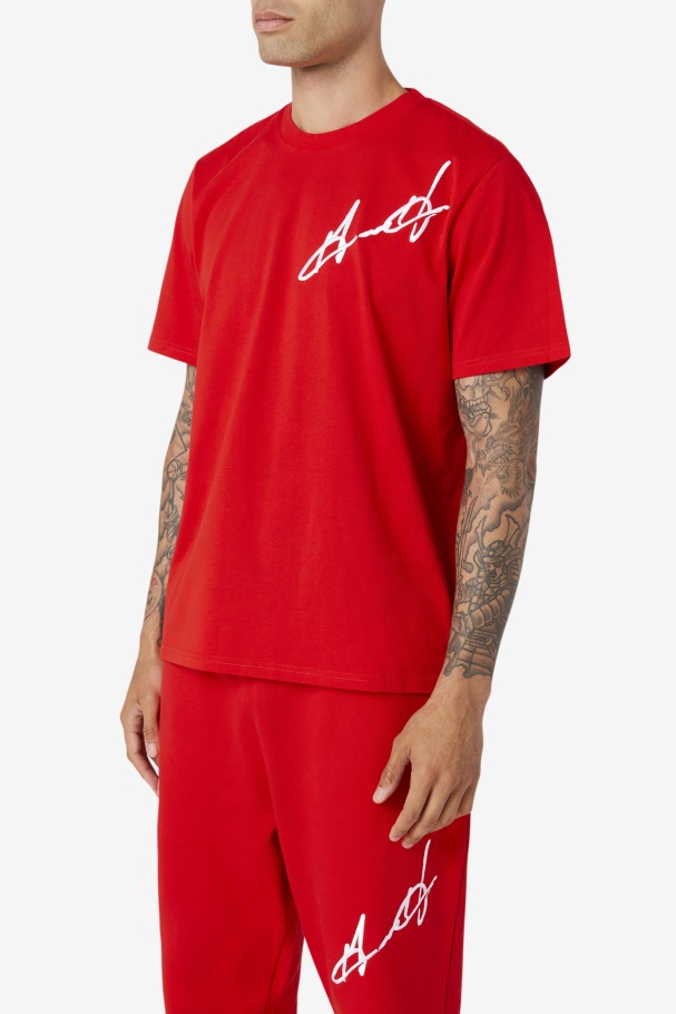 Fila UK Grant Hill Cormac Tee Red