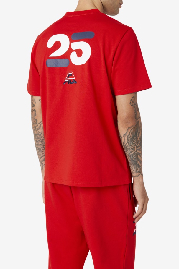 Fila UK Grant Hill Cormac Tee Red