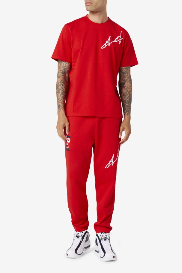 Fila UK Grant Hill Cormac Tee Red