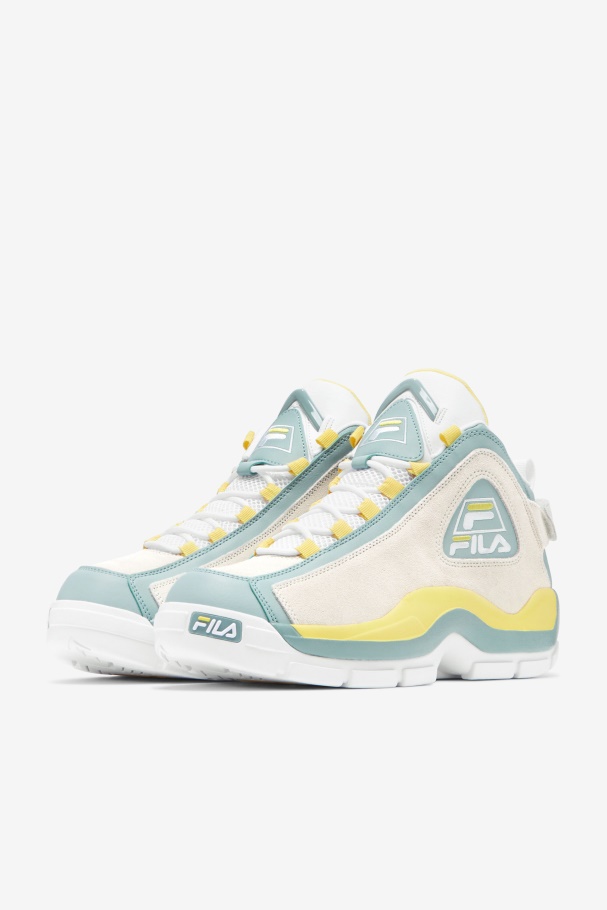 Men\'s Grant Hill 2 White/Egret/Gray Mist Fila UK