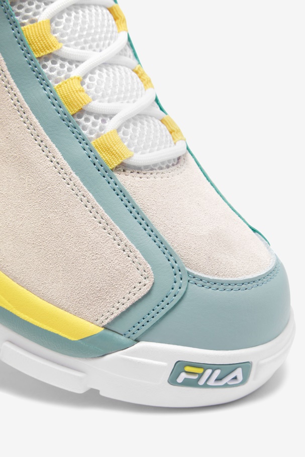Men\'s Grant Hill 2 White/Egret/Gray Mist Fila UK