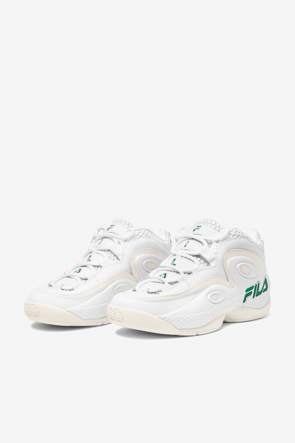 White/Amazon/Gardenia Fila UK Grant Hill 3 Woven