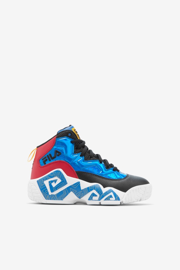 Black/Red/Gold Fila UK Little Kids' Mb Night Walk