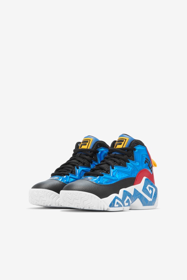 Black/Red/Gold Fila UK Little Kids\' Mb Night Walk