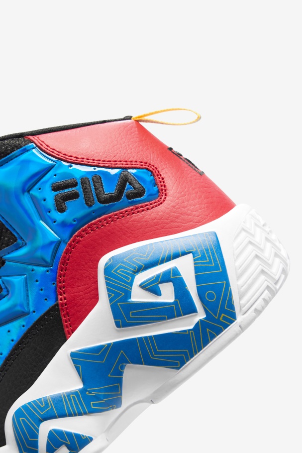 Black/Red/Gold Fila UK Little Kids\' Mb Night Walk