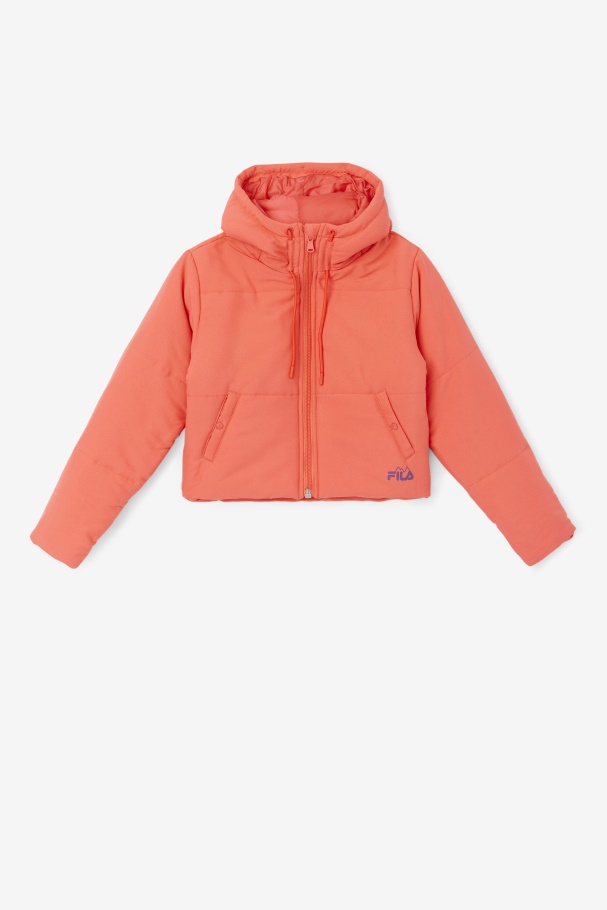 Cayenne/Pickled Beet Fila UK Eden Puffer Jacket