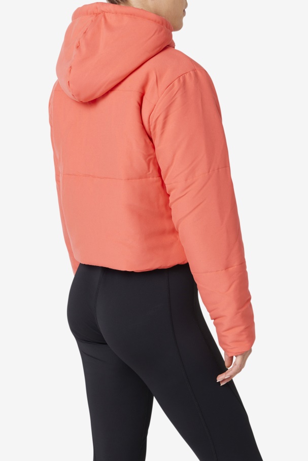 Cayenne/Pickled Beet Fila UK Eden Puffer Jacket