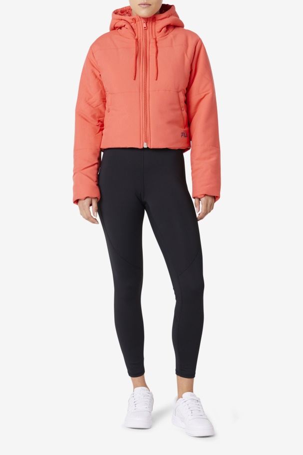 Cayenne/Pickled Beet Fila UK Eden Puffer Jacket