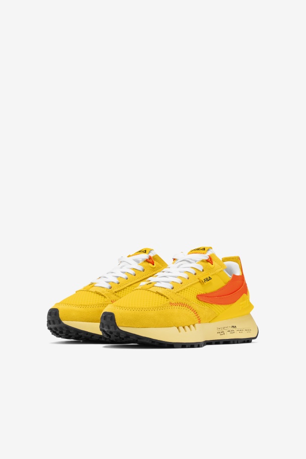 Big Kids\' Renno N-Generation Lemon/Red Orange/Yellow Fila UK