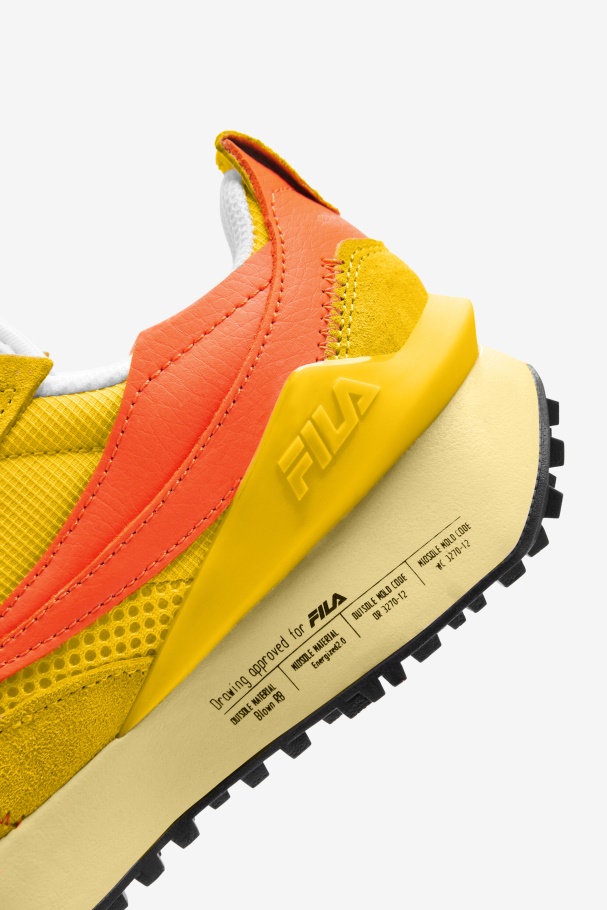 Big Kids\' Renno N-Generation Lemon/Red Orange/Yellow Fila UK