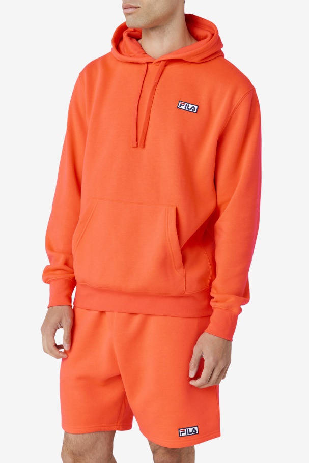 Fiery Coral Fila UK Algot Hoodie