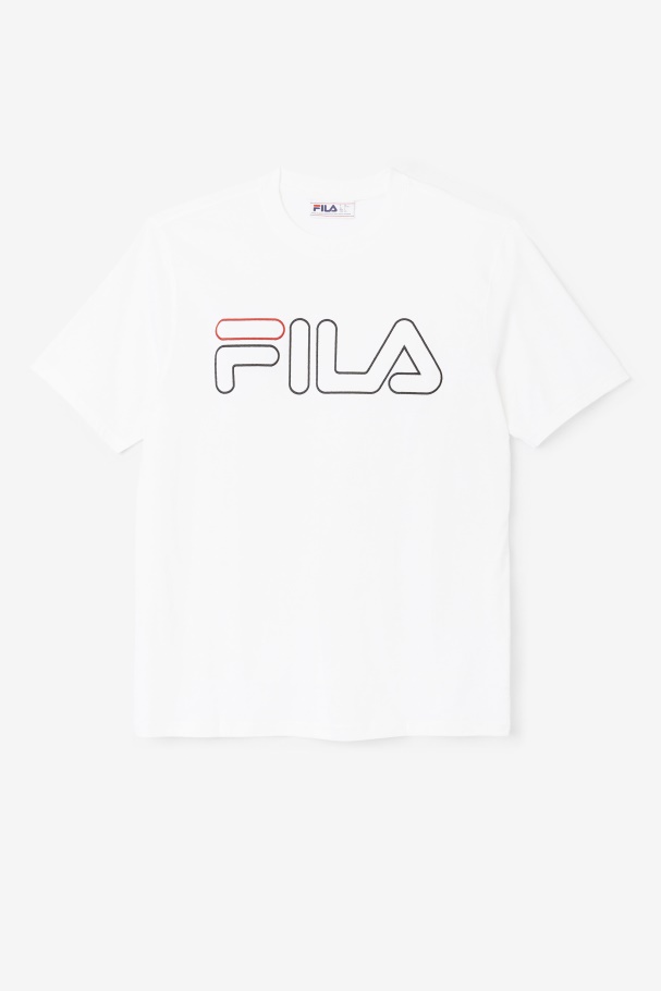 borough tee Fila UK White/Black/Red