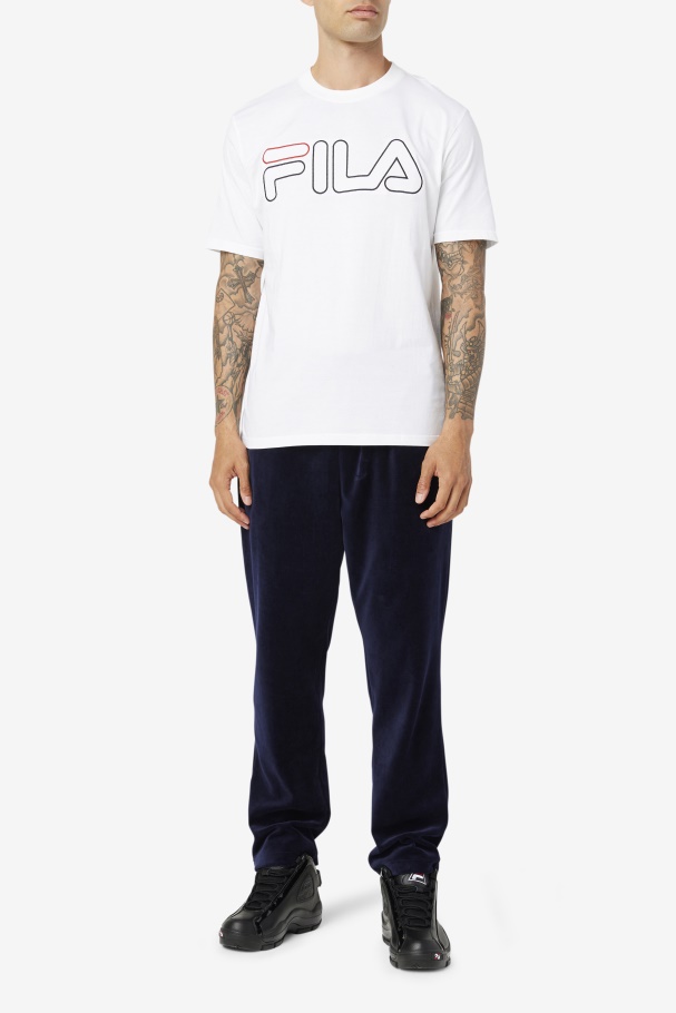 borough tee Fila UK White/Black/Red