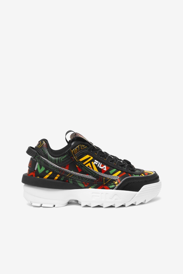 Fila UK Black/Jelly Bean/Lemon Women's Disruptor 2 Exp