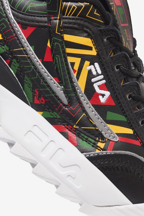 Fila UK Black/Jelly Bean/Lemon Women\'s Disruptor 2 Exp