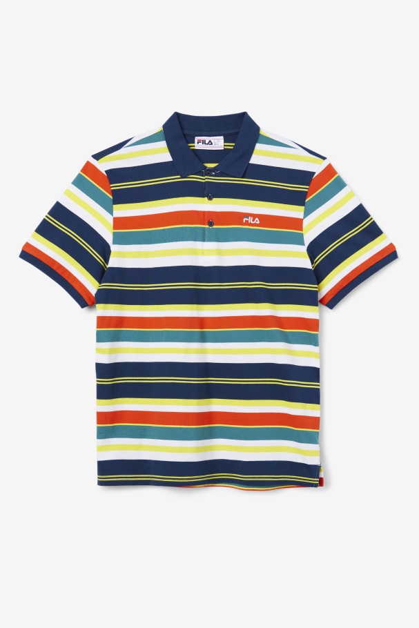 Cherry Tomato/Yellow Fila UK Fazla Polo