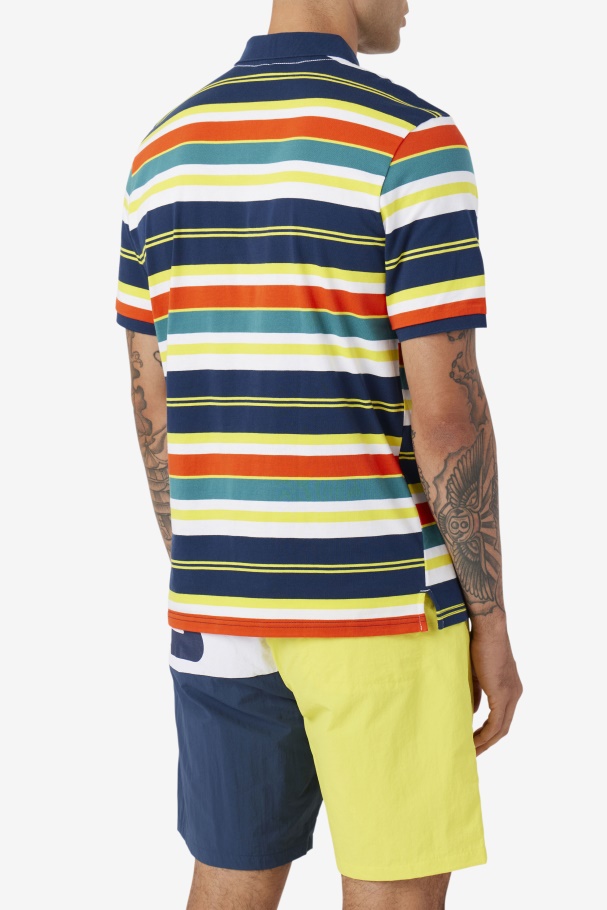 Cherry Tomato/Yellow Fila UK Fazla Polo