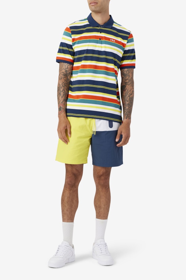 Cherry Tomato/Yellow Fila UK Fazla Polo