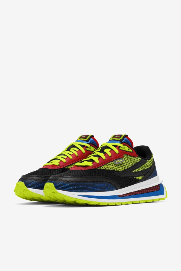 Men\'s Renno Fila UK Black/Blue/Red