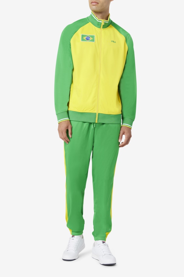 Fila UK Fern Green/Yellow Brazil Track Pant