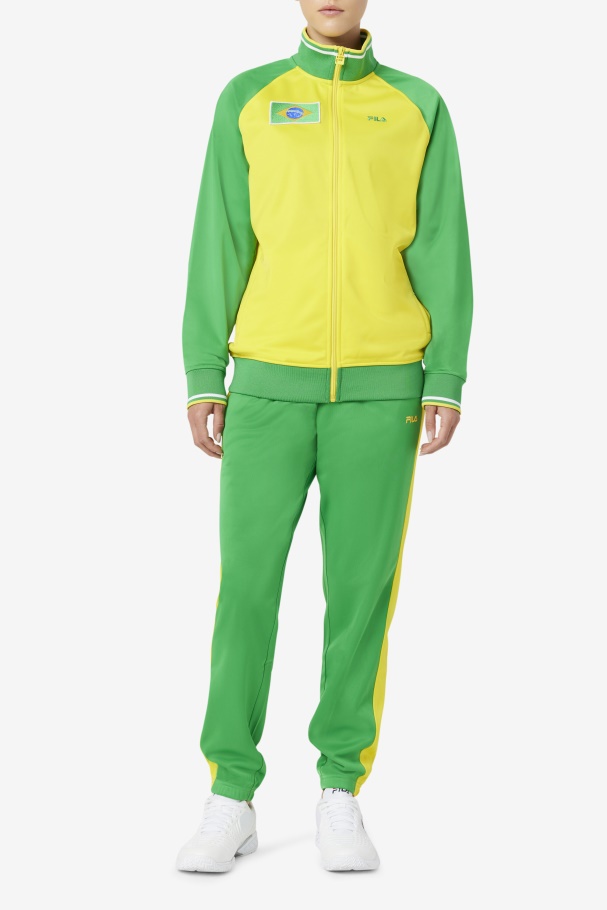 Fila UK Fern Green/Yellow Brazil Track Pant