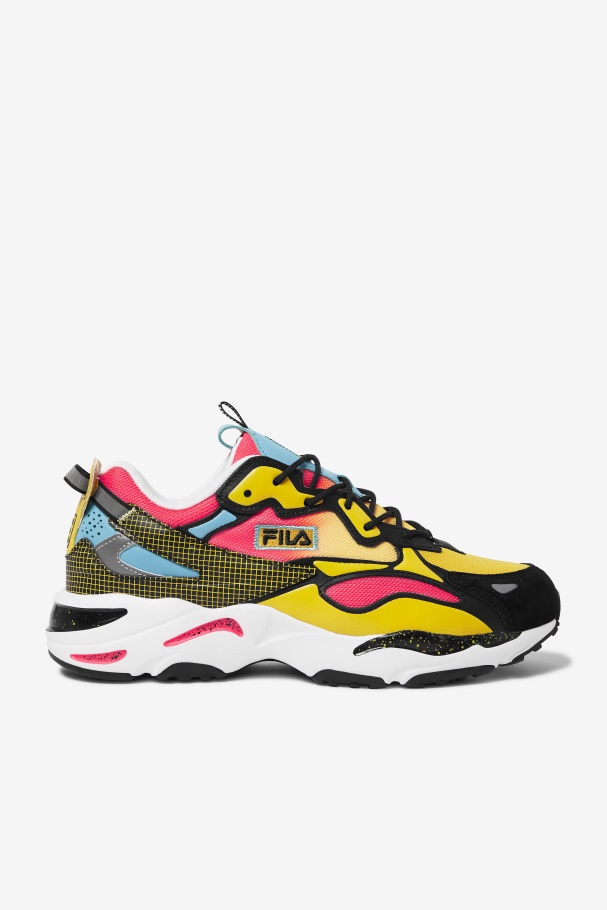 Men's Ray Tracer Apex Black/Deep Pink/White Fila UK