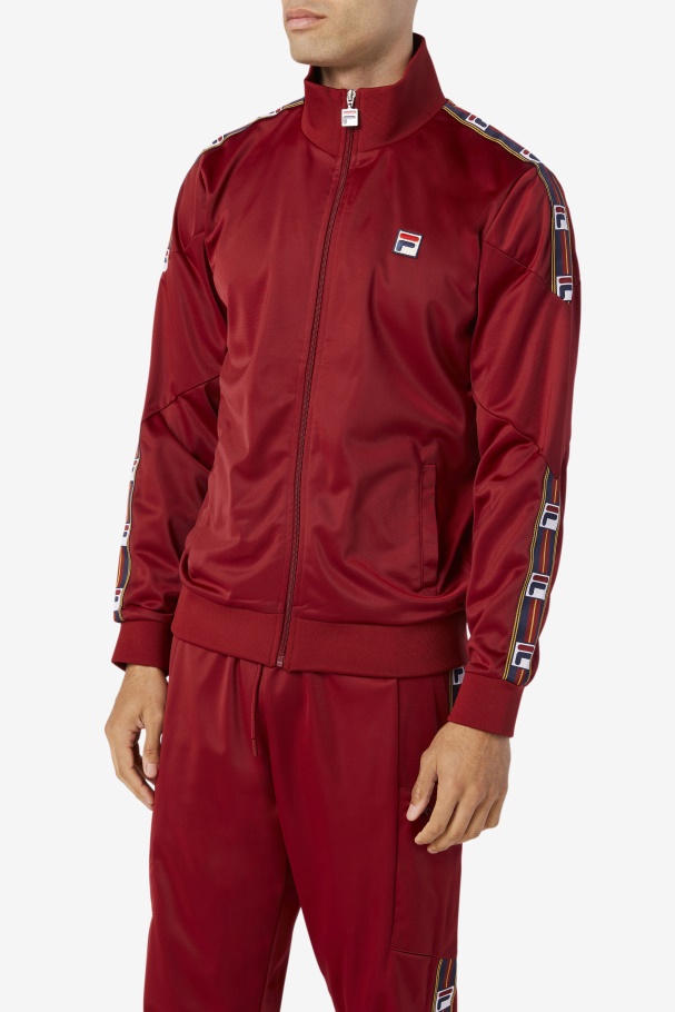 Carson Track Jacket Fila UK Rhubarb