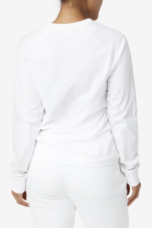 White Flynn Long Sleeve Tee Fila UK