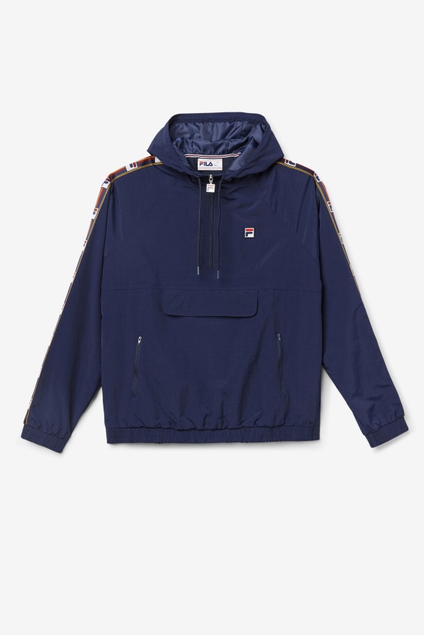 Fila UK Peacoat Cameron 1/2 Zip Wind Jacket