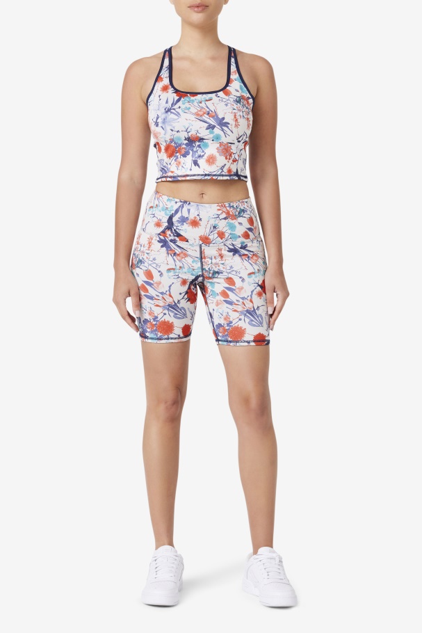 Fila UK Navy Zuri Reversible Crop Tank