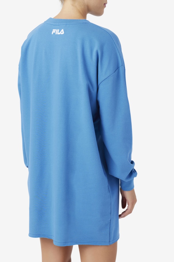 Mazik T-Shirt Dress Fila UK Vallarta Blue/White