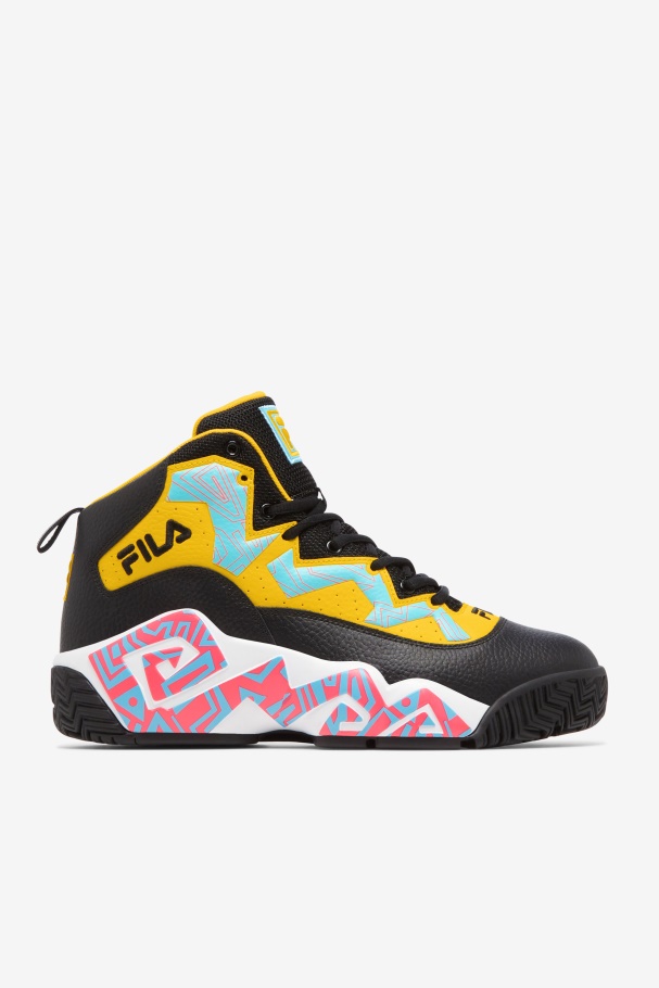 Men's MB Fila UK Black/Lemon/Bluefish