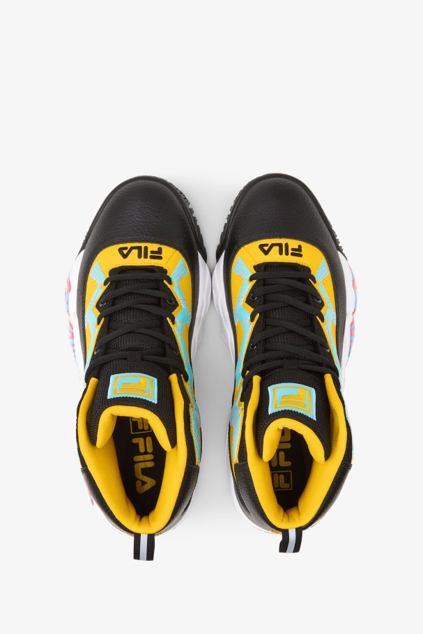 Men\'s MB Fila UK Black/Lemon/Bluefish