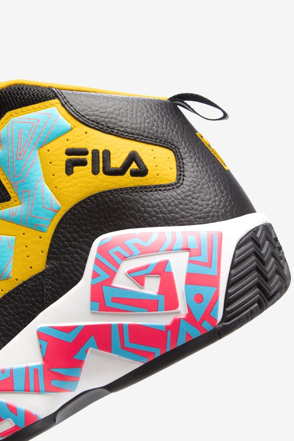 Men\'s MB Fila UK Black/Lemon/Bluefish