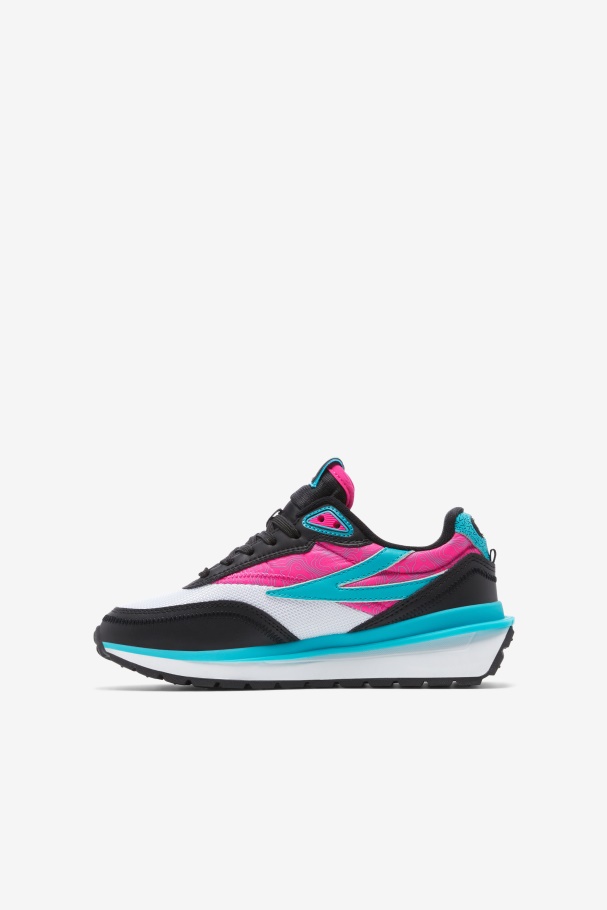 Little Kids\' Renno Black/Pink Glo/White Fila UK