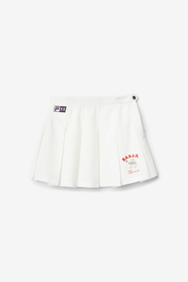 Fila UK X RB Babar Lovell Skirt White Fila UK