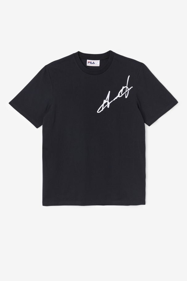 Grant Hill Cormac Tee Black Fila UK