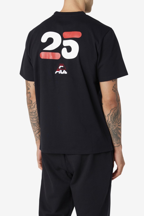 Grant Hill Cormac Tee Black Fila UK