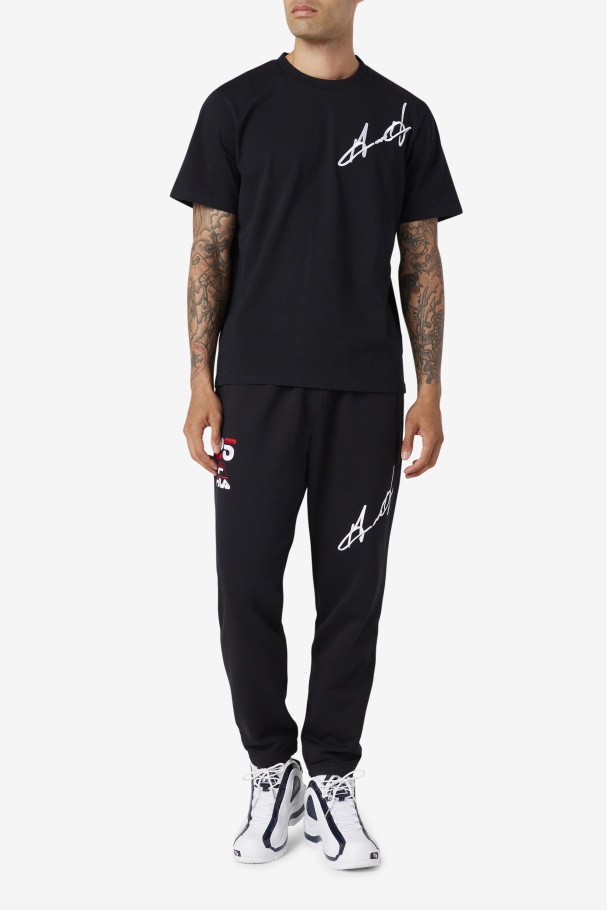 Grant Hill Cormac Tee Black Fila UK