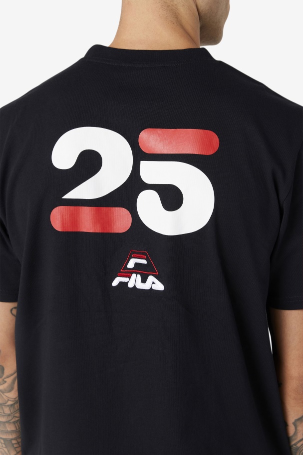 Grant Hill Cormac Tee Black Fila UK