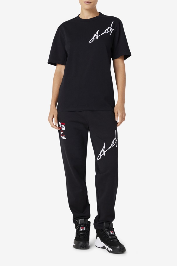 Grant Hill Cormac Tee Black Fila UK