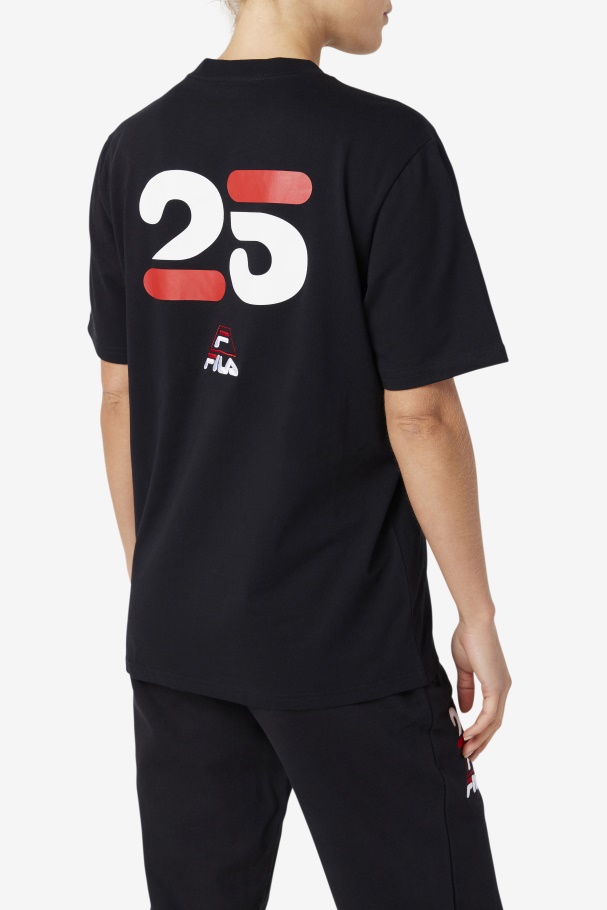 Grant Hill Cormac Tee Black Fila UK