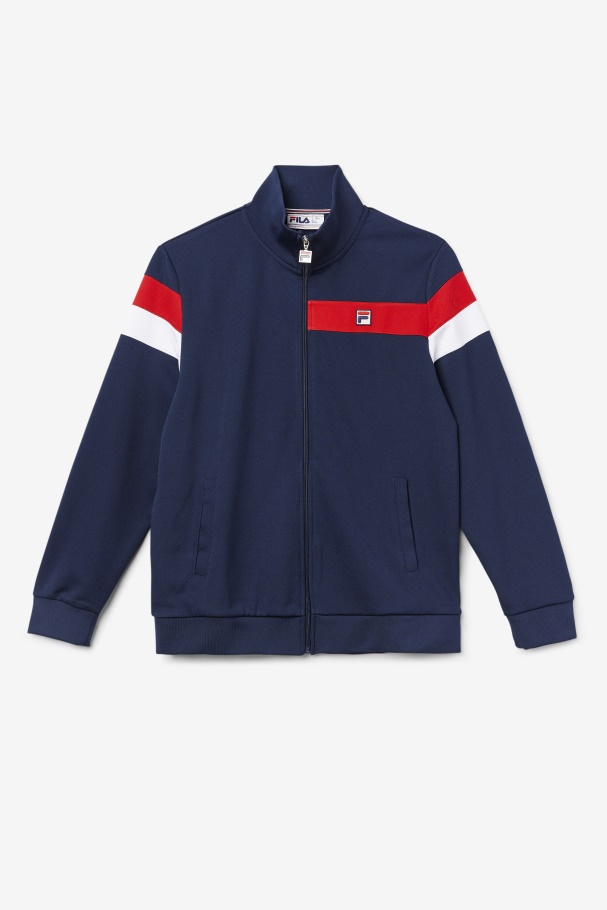 Fila UK Malcolm Track Jacket Peacoat/Red/White