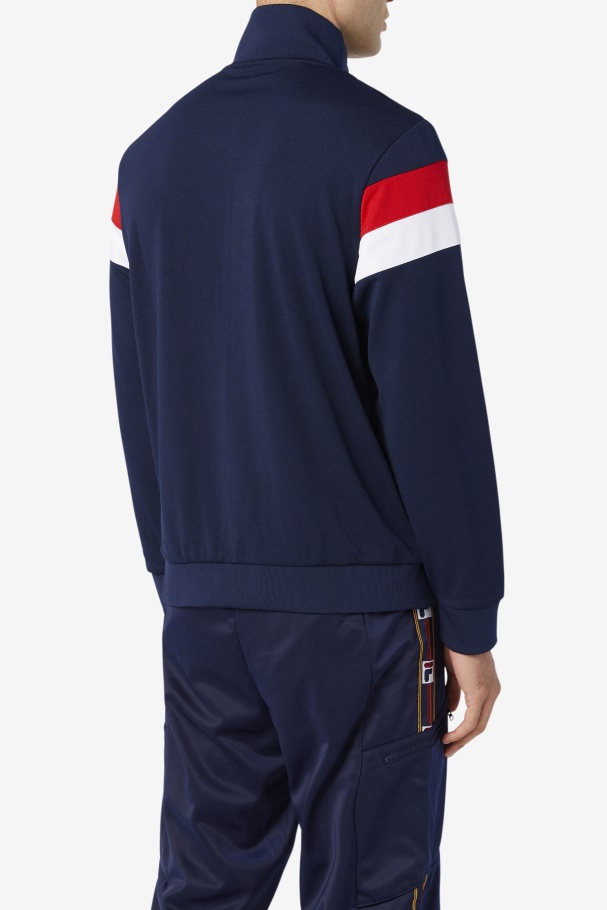 Fila UK Malcolm Track Jacket Peacoat/Red/White