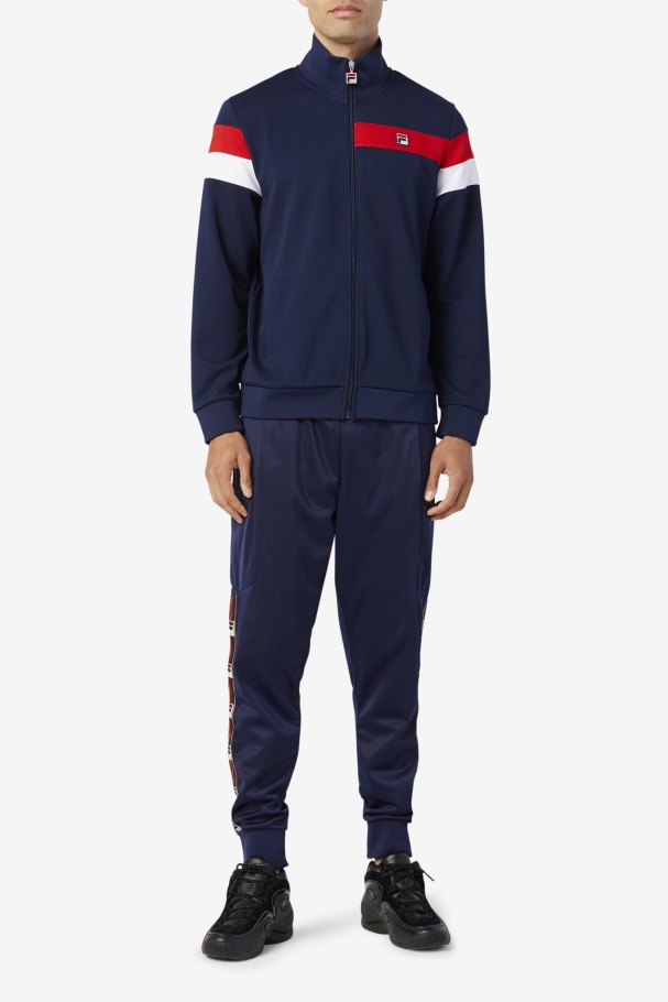 Fila UK Malcolm Track Jacket Peacoat/Red/White