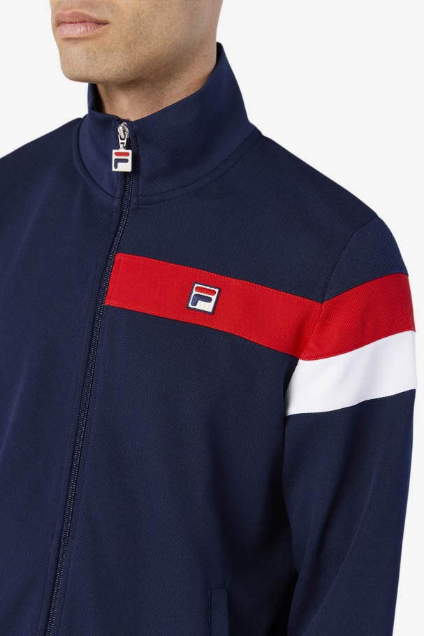 Fila UK Malcolm Track Jacket Peacoat/Red/White