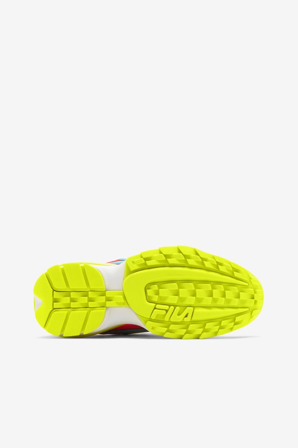 Fiery Coral/Yellow/Bluefish Women\'s Disruptor 2 Exp Fila UK