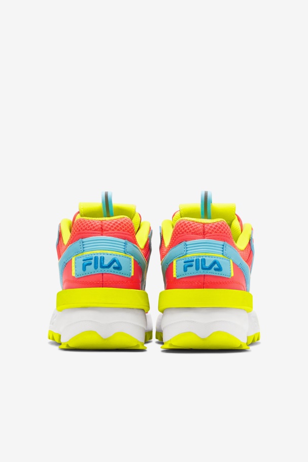 Fiery Coral/Yellow/Bluefish Women\'s Disruptor 2 Exp Fila UK